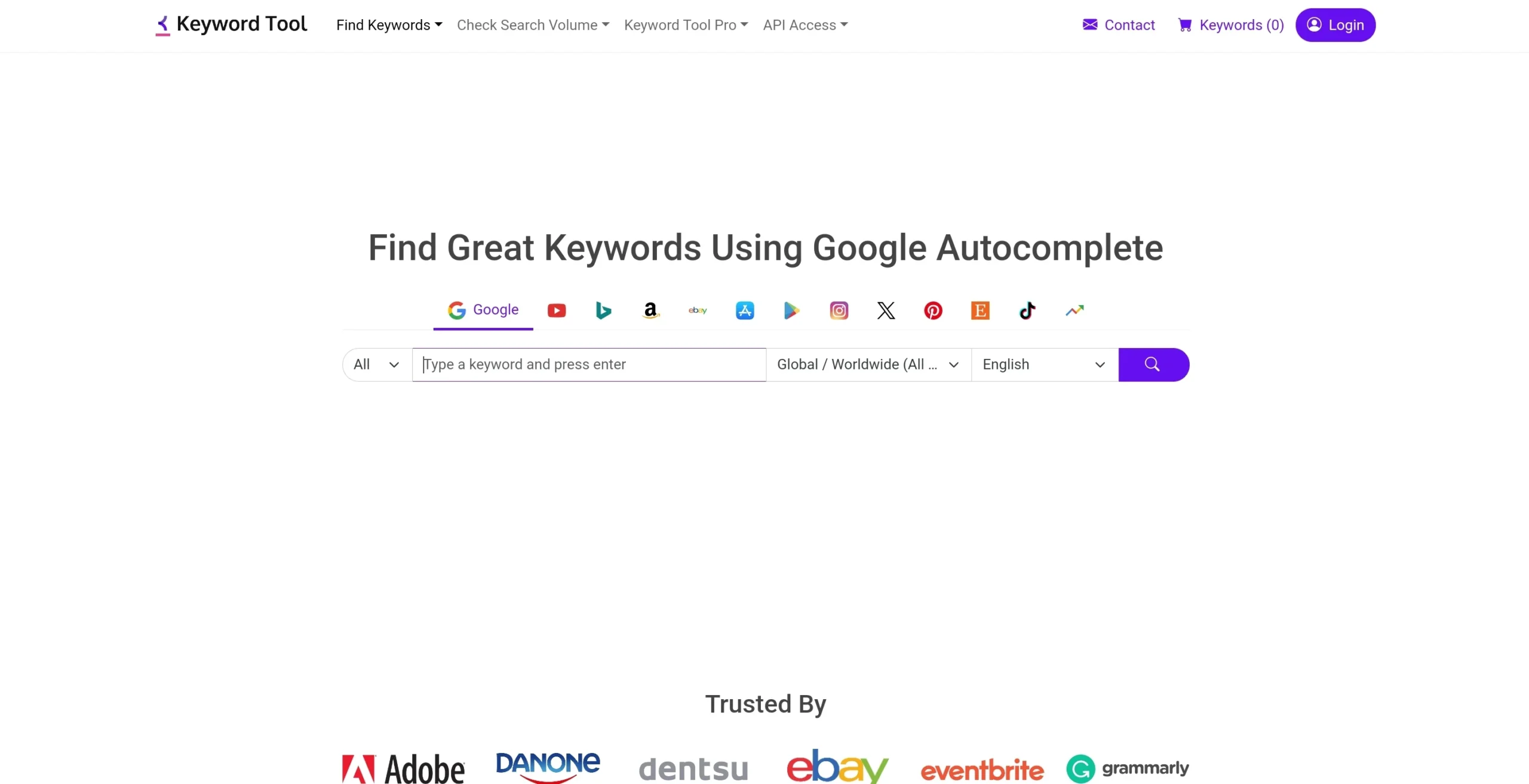 Keyword Tool